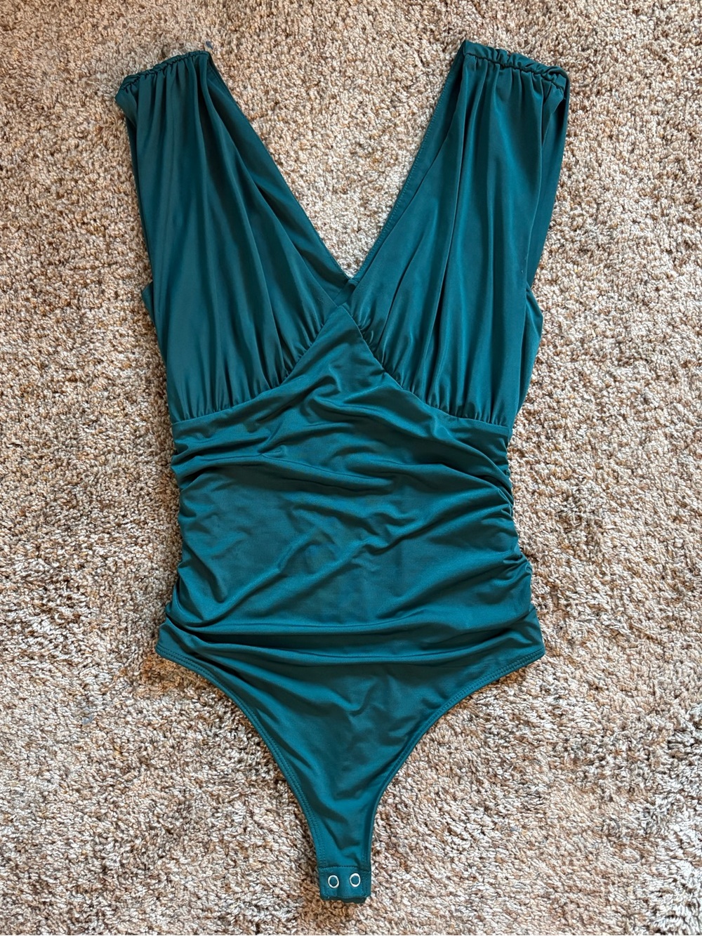 Express Emerald Green Body Contour Collection Bodysuit